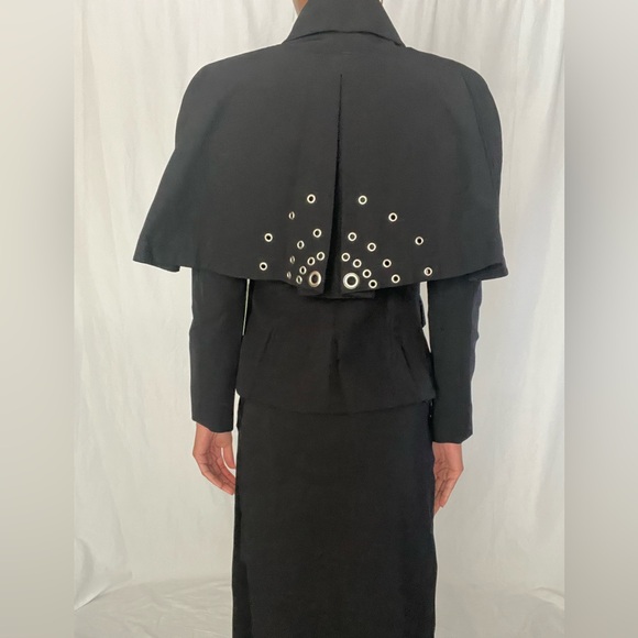 Local designer grommet jacket and skirt set - Picture 5 of 13